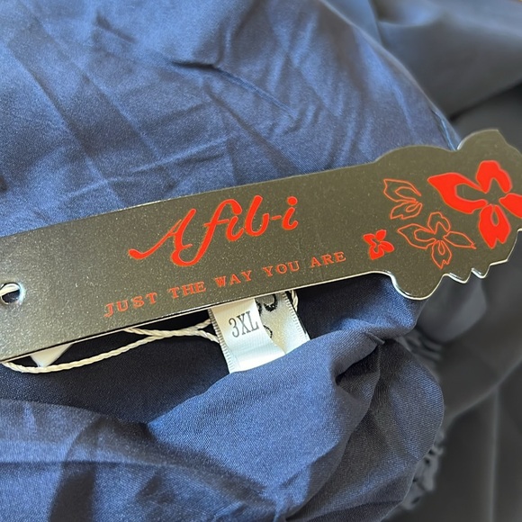 NWT, 3XL Afibi Womens Vintage High Waist A-Line Flared Midi Skirt with Pockets. - Picture 11 of 14